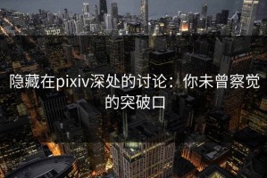 隐藏在pixiv深处的讨论：你未曾察觉的突破口