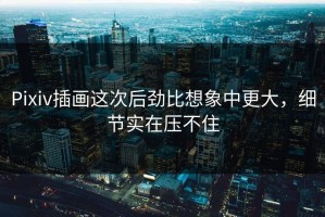 Pixiv插画这次后劲比想象中更大，细节实在压不住