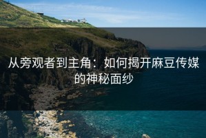 从旁观者到主角：如何揭开麻豆传媒的神秘面纱