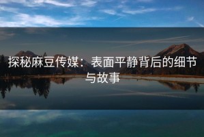 探秘麻豆传媒：表面平静背后的细节与故事